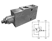 Тормозной клапан односторонний VBCD 3/8 SE/A